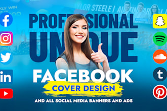 create an amazing facebook cover banner ads design