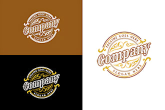 do professional amazing steampunk and vintage logo design