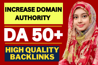 increase domain authority moz da 50 plus within 15 days