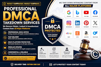 send dmca takedown notice to delete copyright,infringement