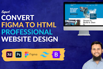 convert figma PDF to HTML5 CSS tailwindcss or bootstrap