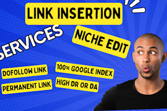 do niche edit link insertion or guest post on high da or dr tech websites