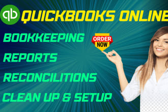 do bookkeeping in quickbooks online and bank reconciliation
