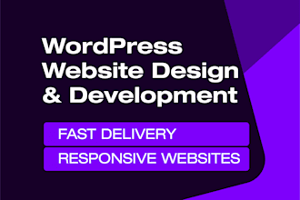 build and redesign a wordpress website and apps development for you