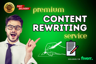 professionally rewrite, edit, and proofread any document