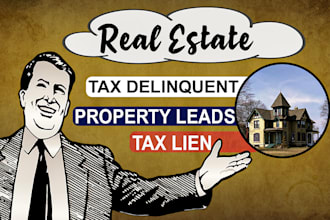 provide updated tax delinquent and tax lien property leads