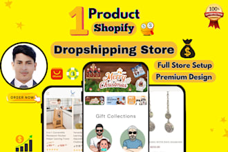be your shopify expert and build one product store to make passive income