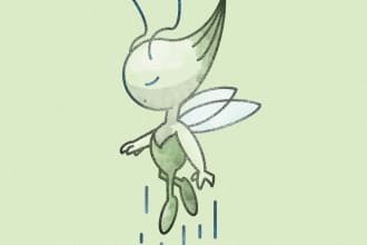 design your favourite pokemon as a minimalist illustration