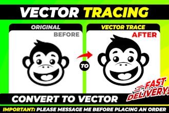 do vector tracing or convert to vector art