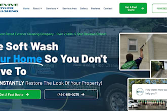 design lawncare website pressure washing  power washing landscaping website