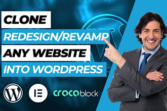 design redesign copy clone build rebuild customize or revamp wordpress website