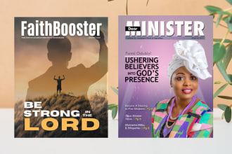 design a nice church newsletter, events calendar, catalog