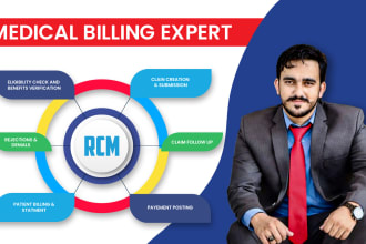 do medical billing, payment posting, denial handling