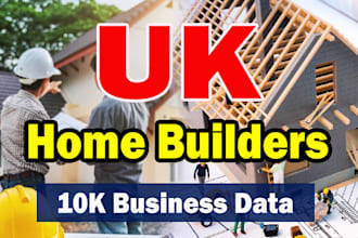 uk home builders business database