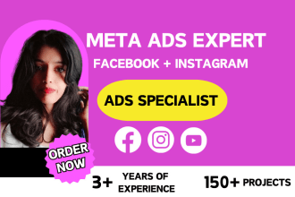 be your facebook ads and instagram ads manager meta ads expert
