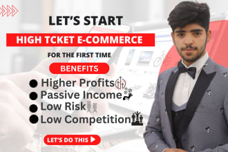 create and launch high ticket dropshipping ecom store system