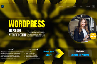 do responsive wordpress website design, build, rebuild, clone, edit or fix