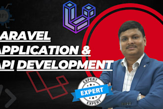 create laravel application and develop API