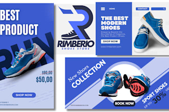 design ads and banners for ecommerce website and amazon