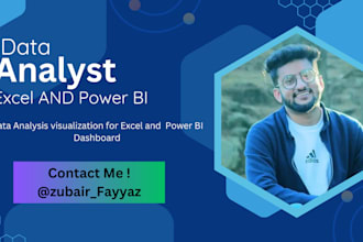 do data analysis visualization for excel and power bi dashboard