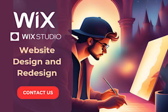 create professional wix studio website design, redesign