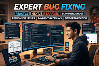 fix bugs in react, nextjs, and laravel applications