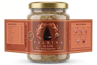 design product packaging and label for food, and jars
