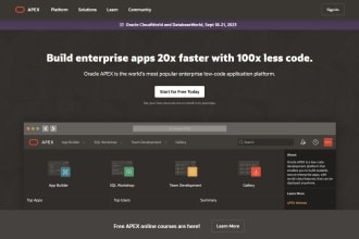develop oracle apex applications