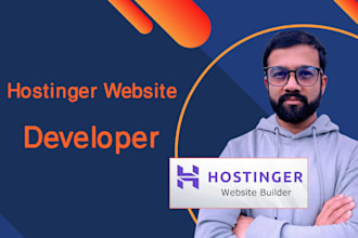 setup your hostinger hosting, upload and develop  website
