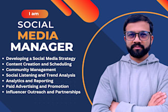 be your social media marketing manager and content creator