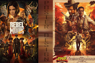 design premium cinematic movie poster