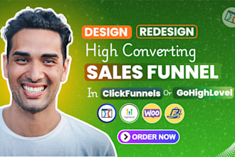 design high converting sales funnel opt in funnel using clickfunnels gohighlevel