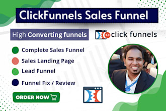 design clickfunnels funnel landing page sales page lead page funnel