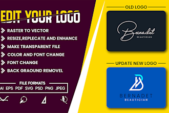 create a premium redesign for your existing logo