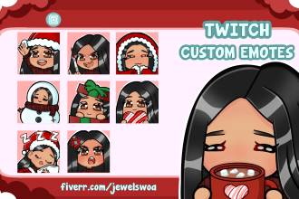 create chibi style twitch emotes