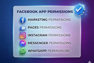 get facebook apps approval and permissions for fb ig whatsapp API