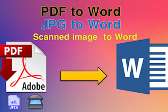 convert PDF to word editable file