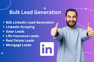 generate quality b2b leads with linkedin data entry