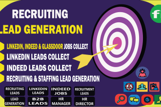do recruiting and staffing lead generation, recruiting email list for HR manager