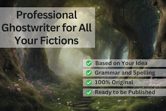 ghostwrite your story based on your idea
