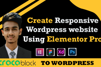 create a dynamic wordpress website with elementor pro and crocoblock