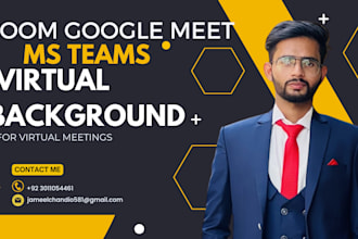 create virtual zoom and ms teams virtual background