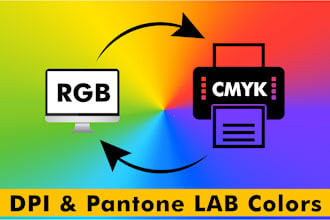 convert rgb to print ready cmyk or pantone tcx tpx with 300 dpi