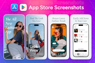 design awesome play store and app store screenshots