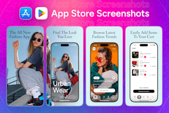design awesome play store and app store screenshots