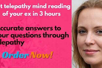 do telepathy mind reading of your ex in 3 hours