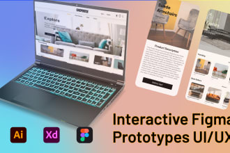 create figma prototype, wireframe, and dashboard designs