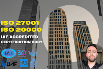 provide iso 27001 and 20 000 certification