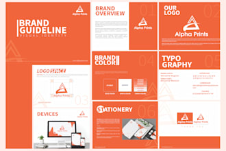 create professional logo design and full branding kit with brand style guide