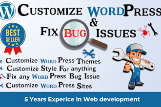 fix wordpress debug issue, errors, attacks edit theme, plugins, wp help